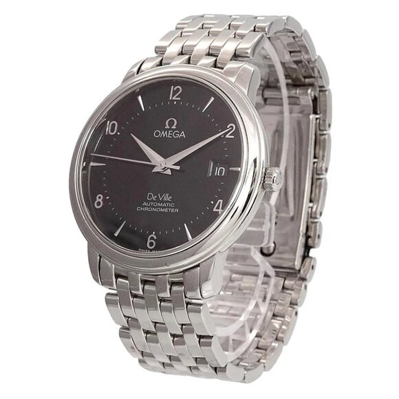 OMEGA De Ville Prestige 4512 50 Automatic Black Dial Mens Watch 90275174 - Picture 1 of 6